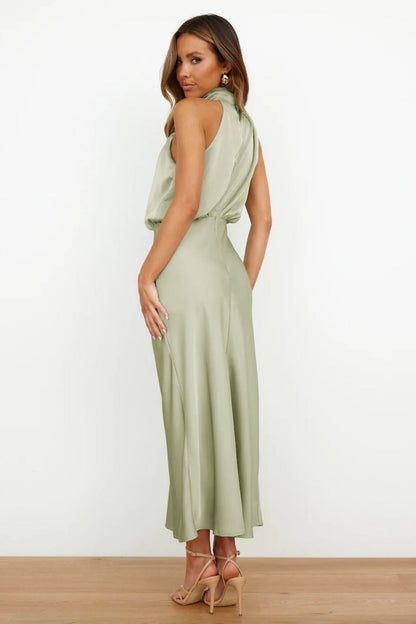 Elegant Women's Halter Evening Dress