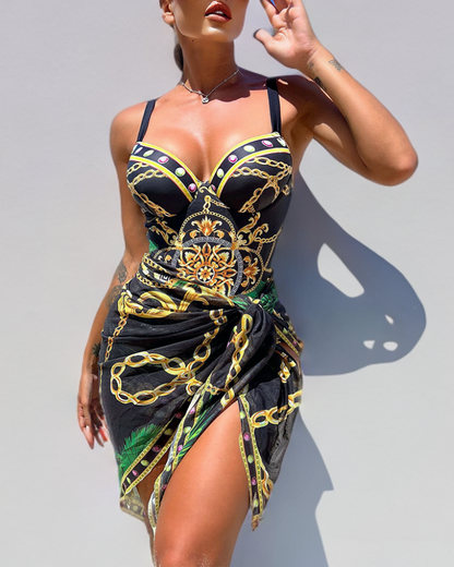 Slimming High Waist Push Up Women's Swimsuit for Beach - VibreMode