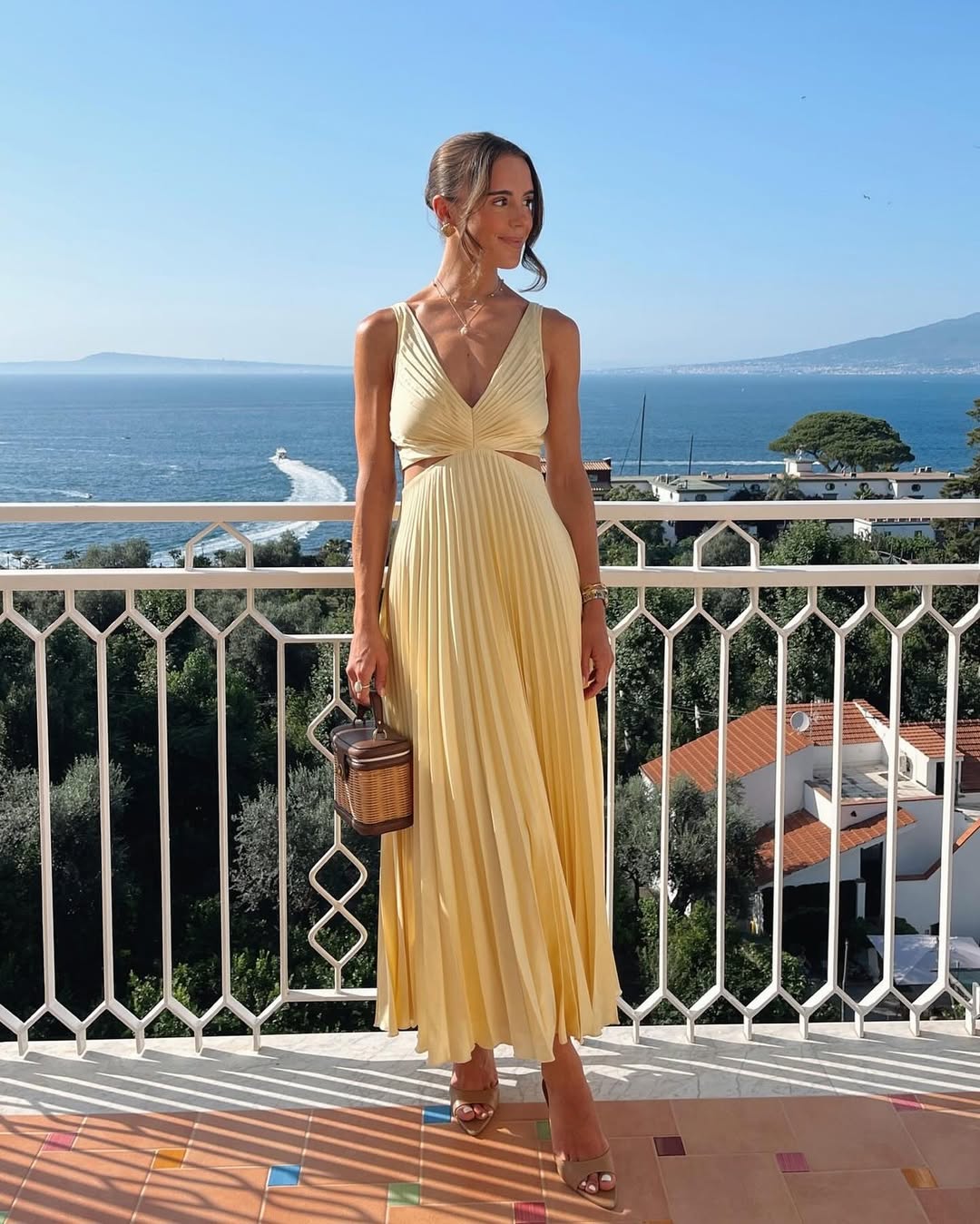 Women's V-Neck Maxi Evening Dress