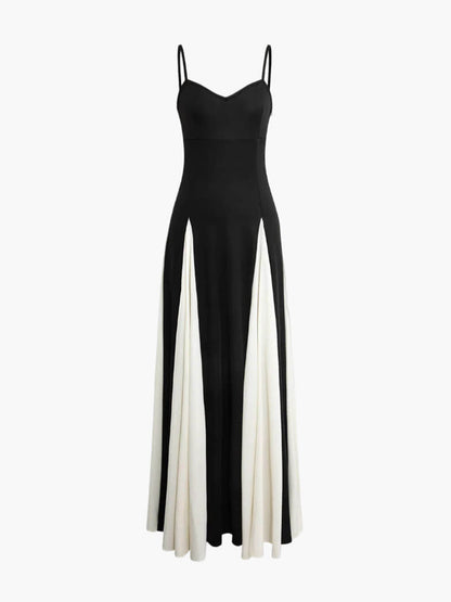 Women's Black And White Maxi Dress