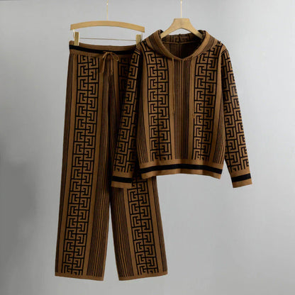 Women's 2 Piece Geometric Pattern Set