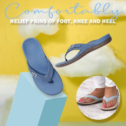 Orthopedic Arch Support Flip Flops Womens Caliboot