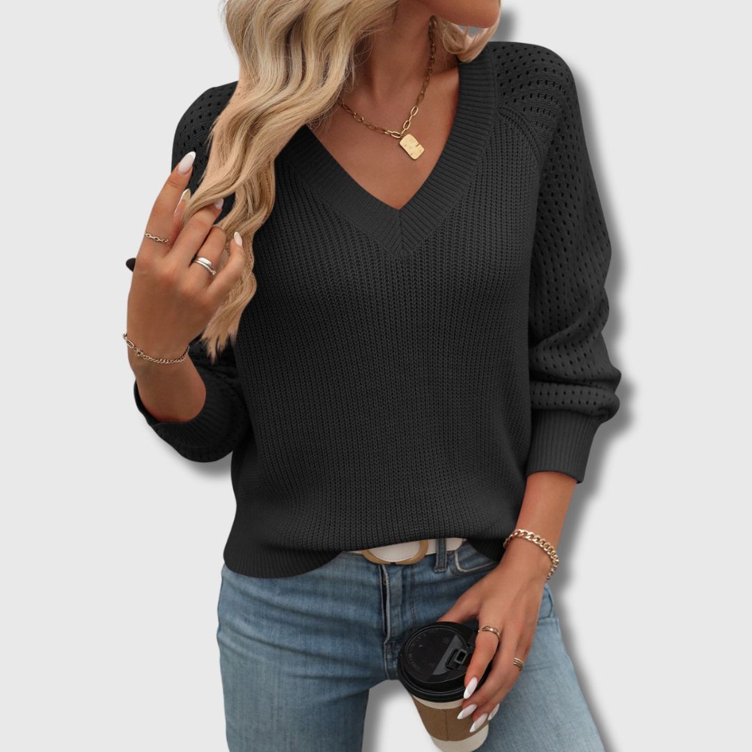 Timeless Green Crew Neck Sweater