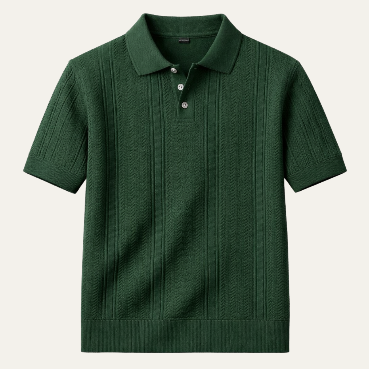 Men's Breathable Polo Shirt Knit Navy - VibreMode