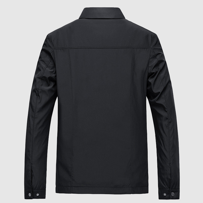 Theodore Willow Men's Lightweight Business Spring Jacket - Structured Polyester Blend