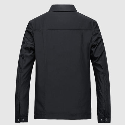 Theodore Willow Men's Lightweight Business Spring Jacket - Structured Polyester Blend