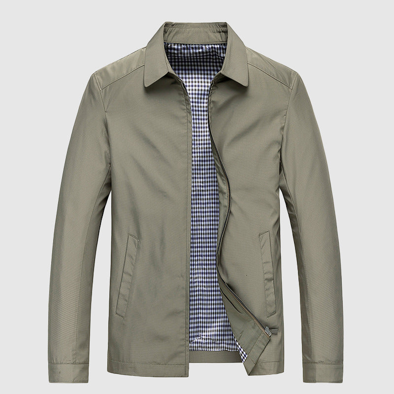 Theodore Willow Men's Lightweight Business Spring Jacket - Structured Polyester Blend