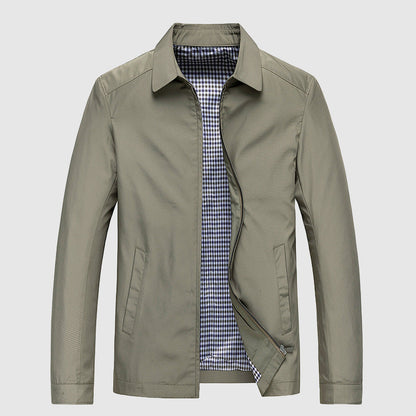 Theodore Willow Men's Lightweight Business Spring Jacket - Structured Polyester Blend