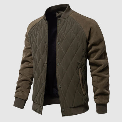 Women's Fleece Bomber Jacket Soft Cozy Navy - VibreMode