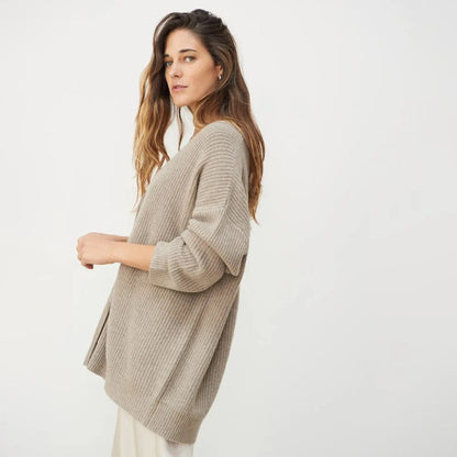 Soft Spacious Cashmere Sweater Cardigan