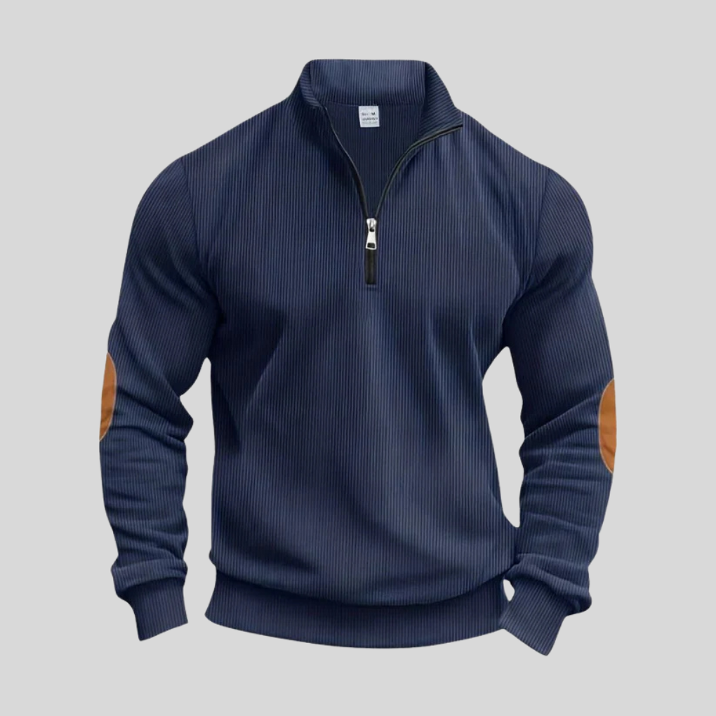 Men's Pullover Sweater Ribbed Cuffs