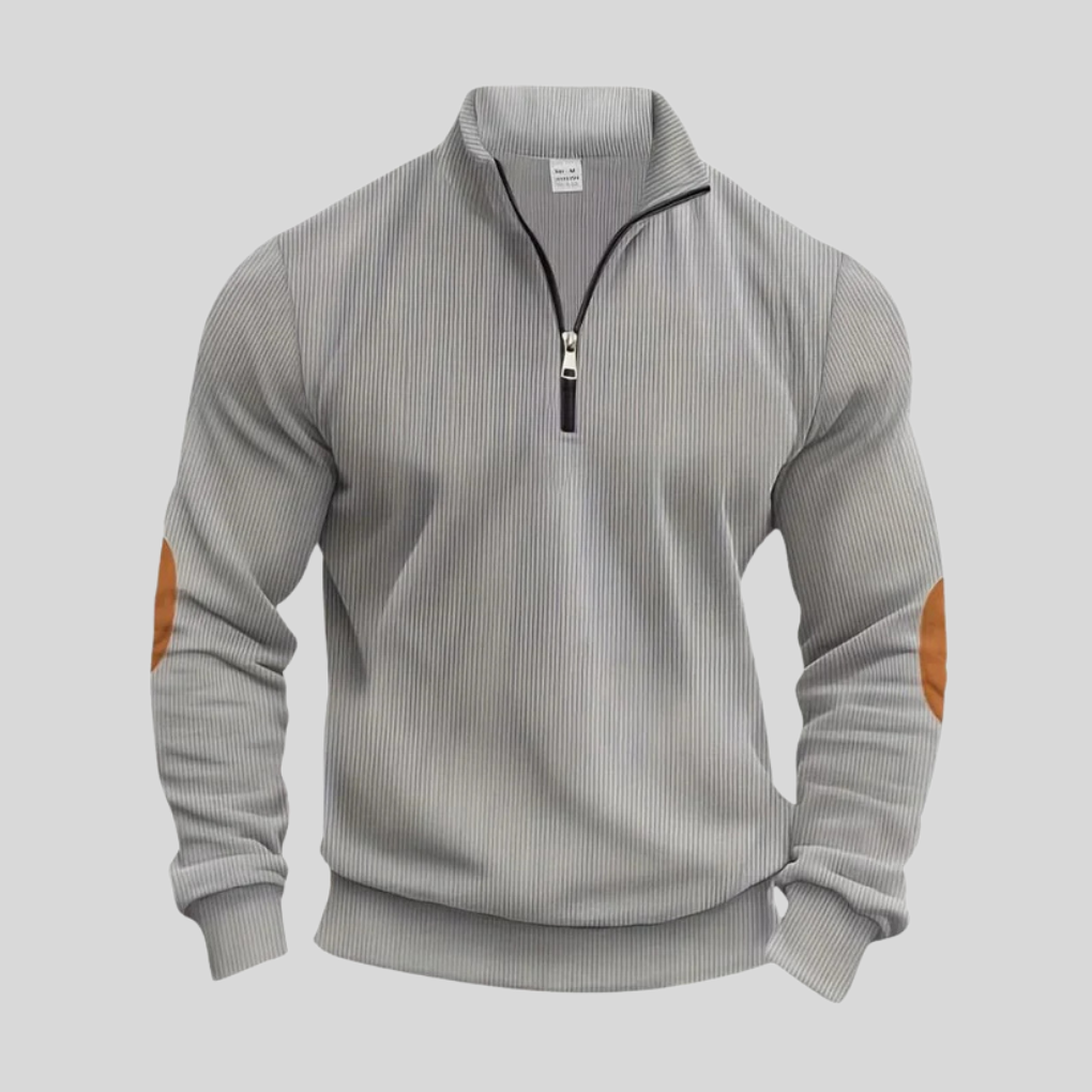 Men's Pullover Sweater Ribbed Cuffs