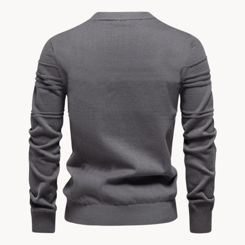 Men's Checkered Wool Sweater