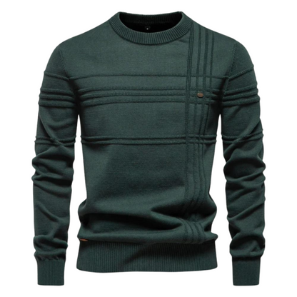 Men's Checkered Wool Sweater