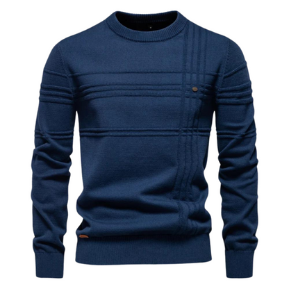 Men's Checkered Wool Sweater