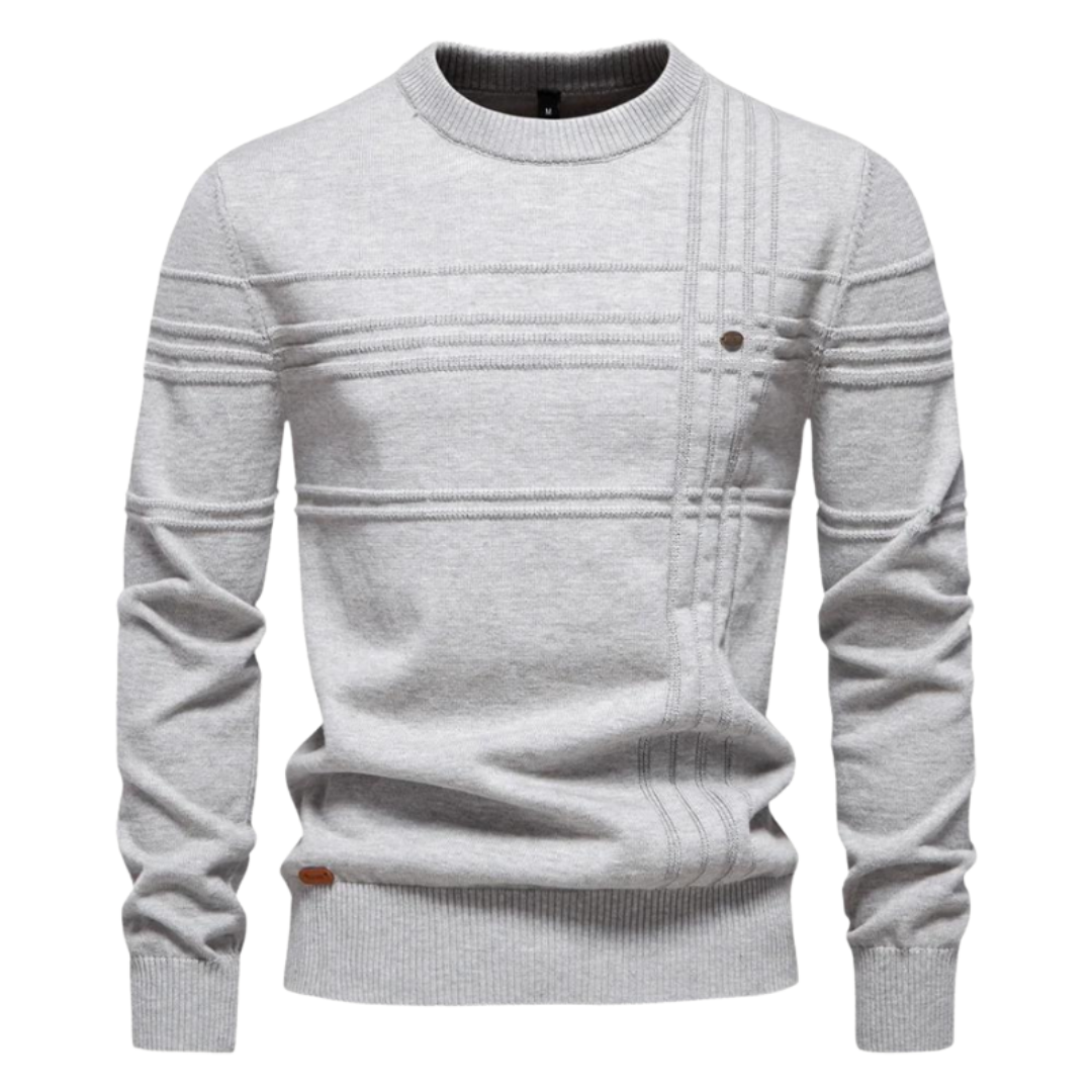 Men's Checkered Wool Sweater