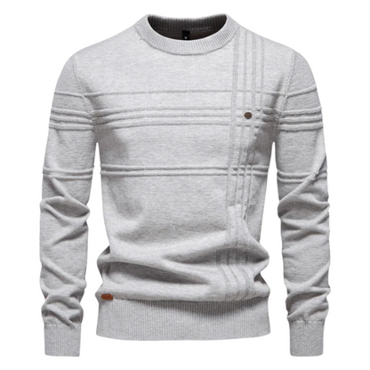 Men's Checkered Wool Sweater
