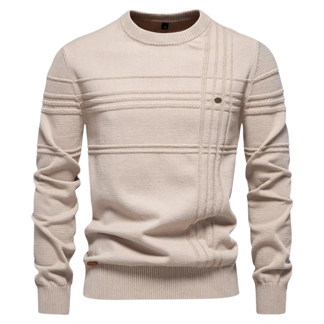 Men's Checkered Wool Sweater