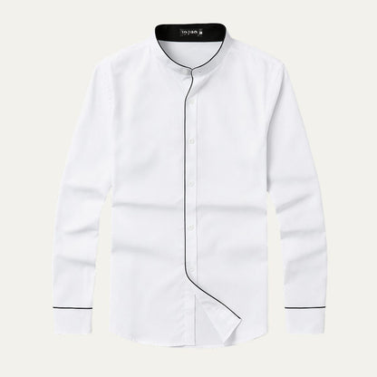 Ashcroft Men's Tailored Collar Dress Shirt - VibreMode