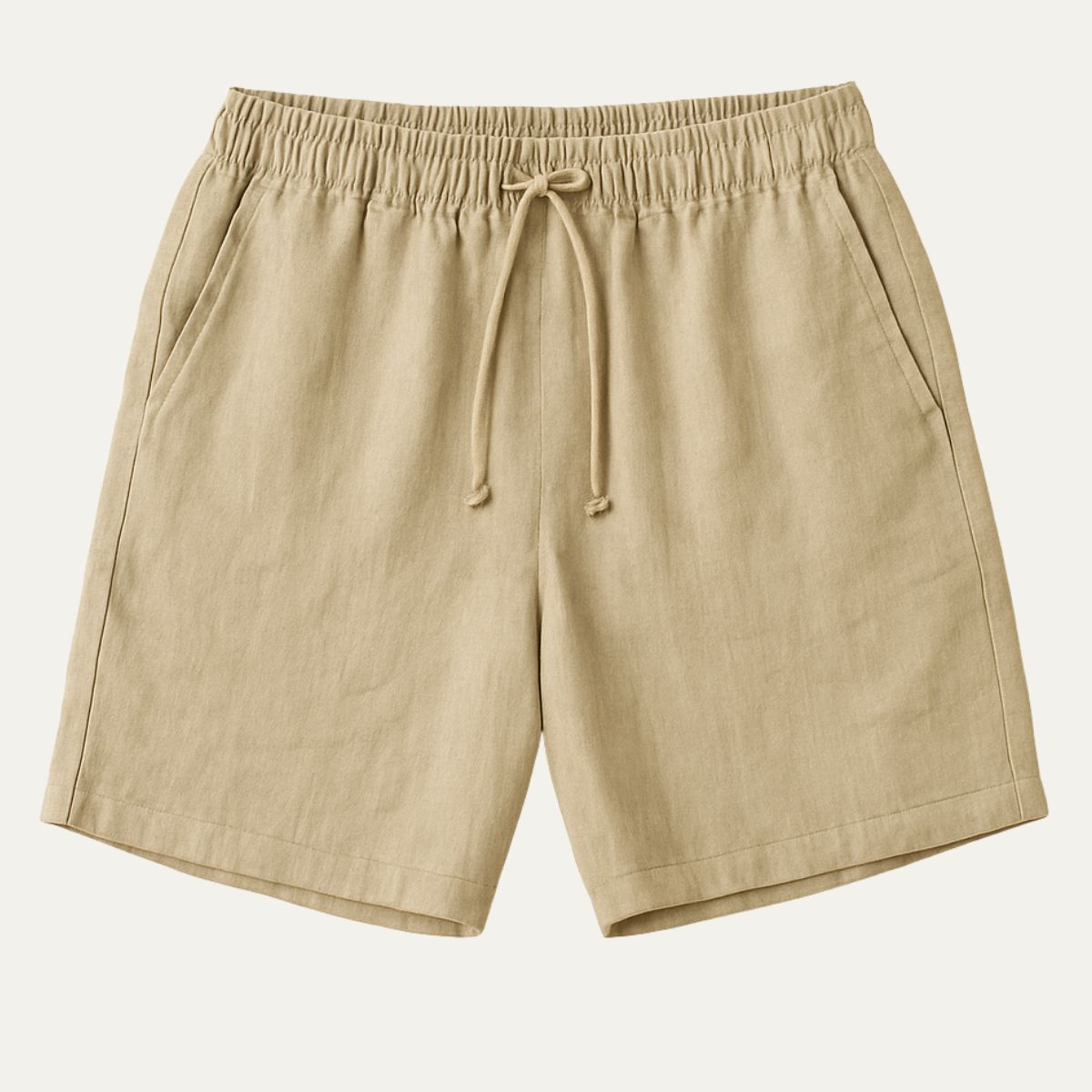 Men's Linen Shorts Beige