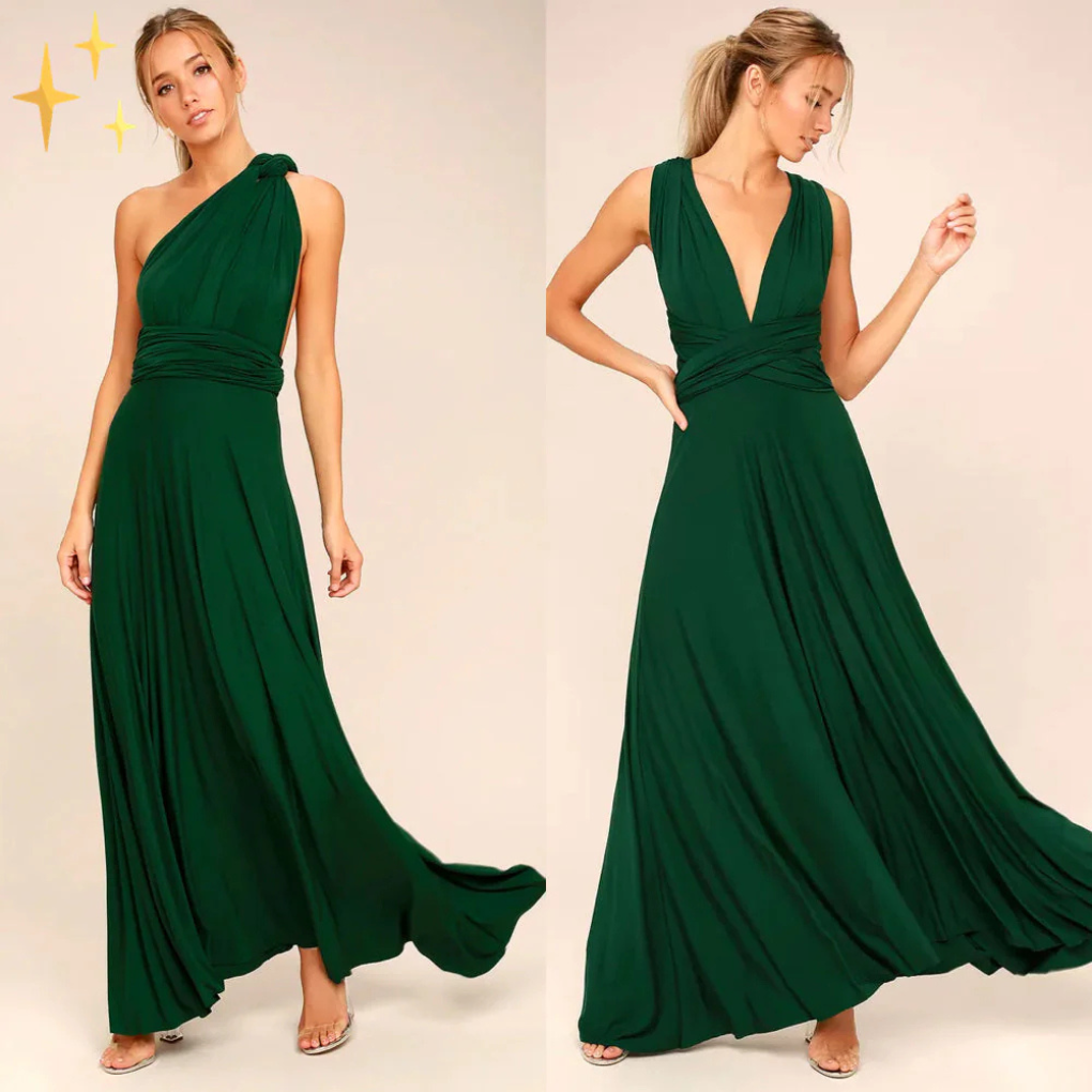 Women's Wrap Dress Cotton Knee Length