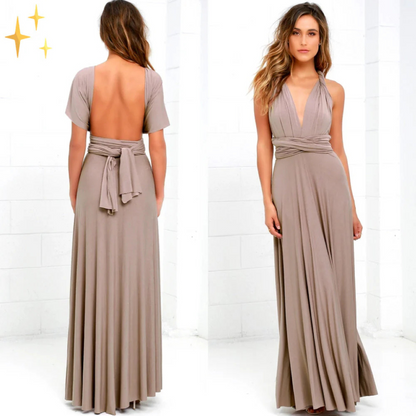 Women's Wrap Dress Cotton Knee Length