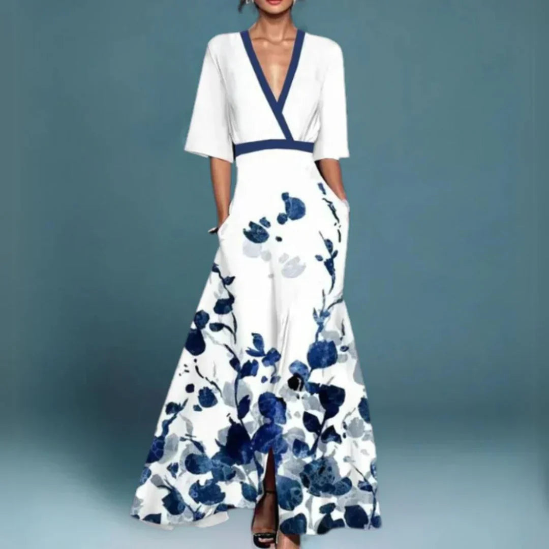 Women's Floral Maxi Dress Elegant