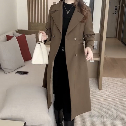 Women's Long Double Breasted Coat