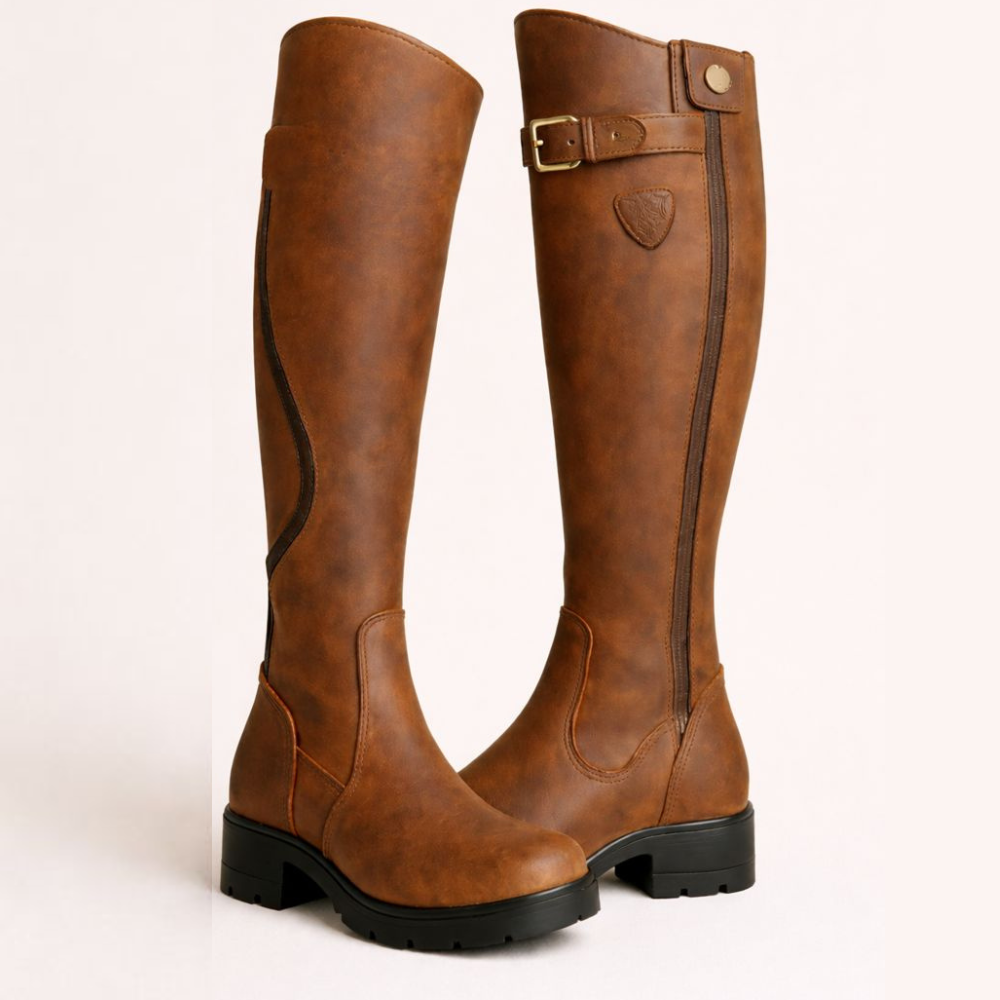 Women's Knee-High Closed-Toe Boots - VibreMode
