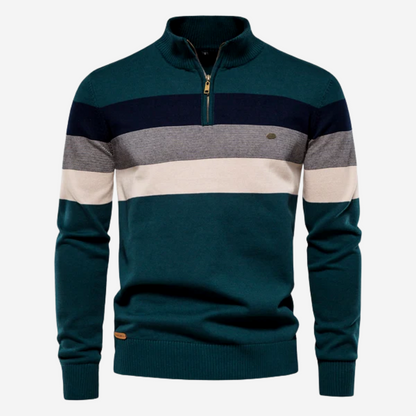 Classic Multi-Color Mens Pullover Sweater