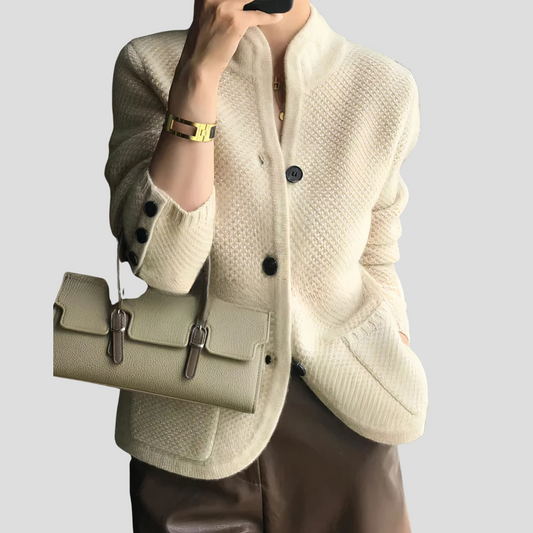 Women's Cashmere Cardigan Sweater - VibreMode