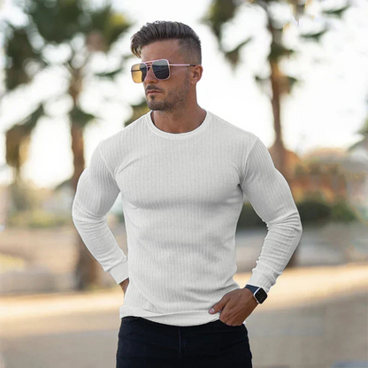 Men's Crewneck Knit Sweater Casual