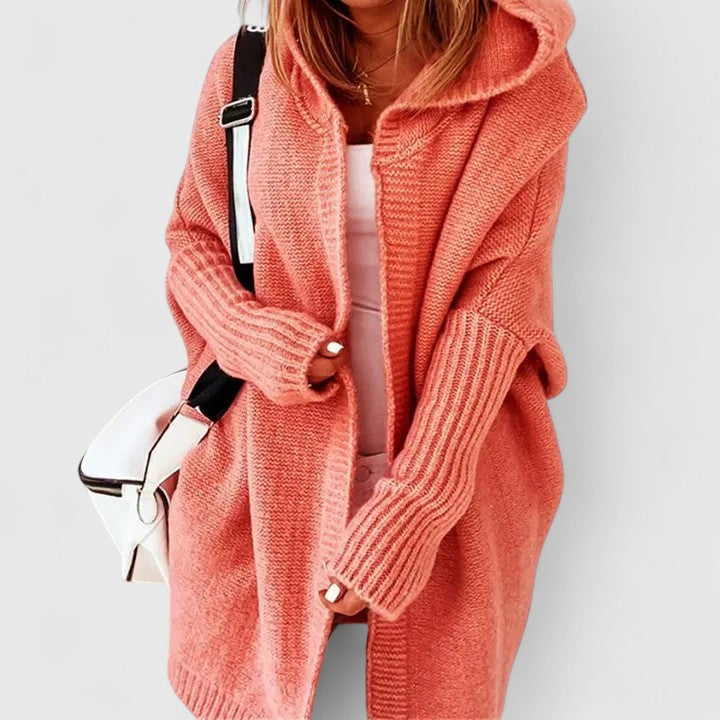 Women's Open Front Hooded Cardigan