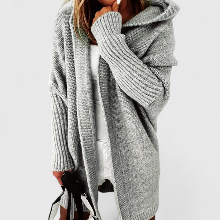 Women's Open Front Hooded Cardigan