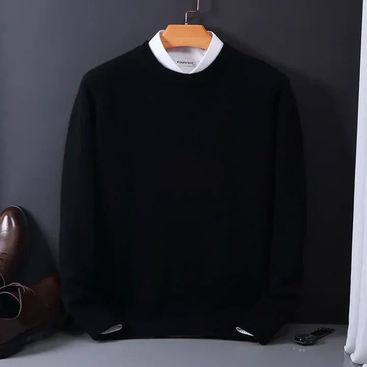 Men's Fine Wool Classic Sweater - VibreMode