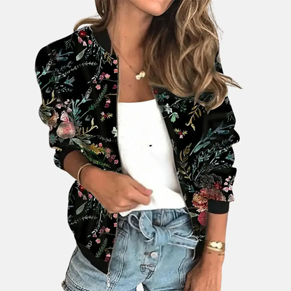 Vintage-Inspired Bomber Jacket for Women – Classic & Versatile-Caliboot