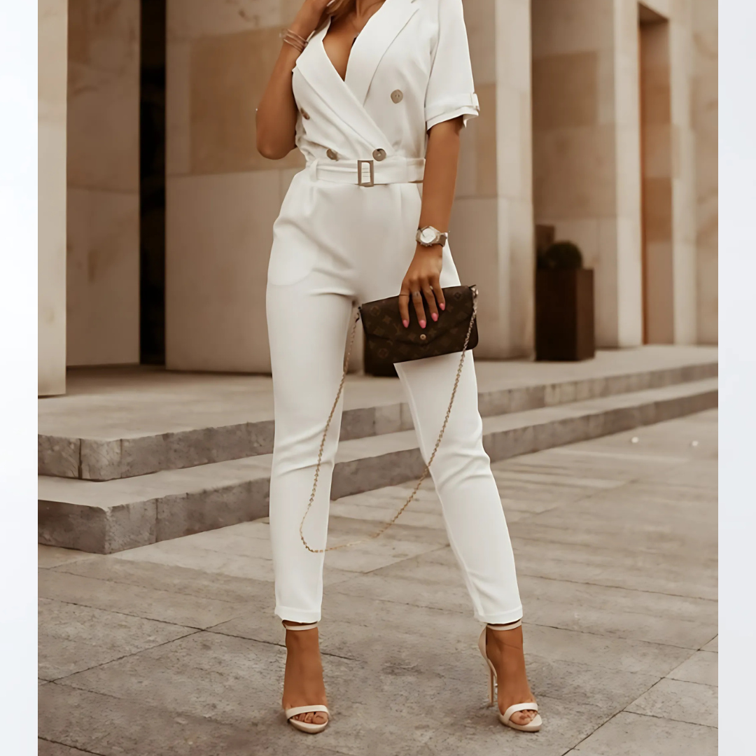 Women's Elegant Jumpsuit With Belt