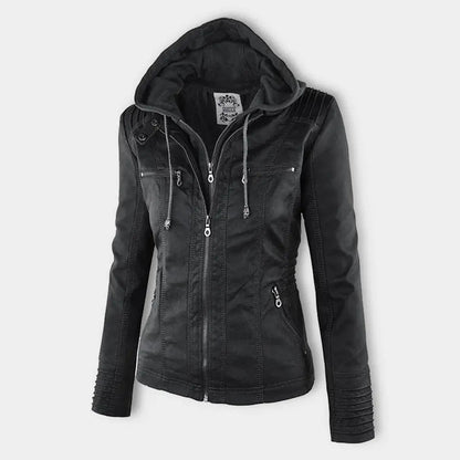 Weatherproof Leather Jacket for Women – Stylish & Functional Design 3