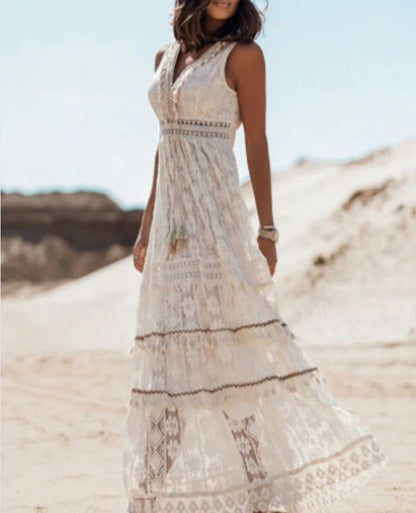 Chic Floral Maxi Sundress for Women