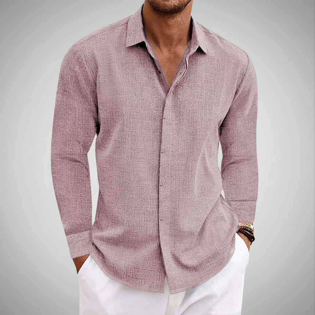 Hudson Men's Collared Full Sleeve Shirt