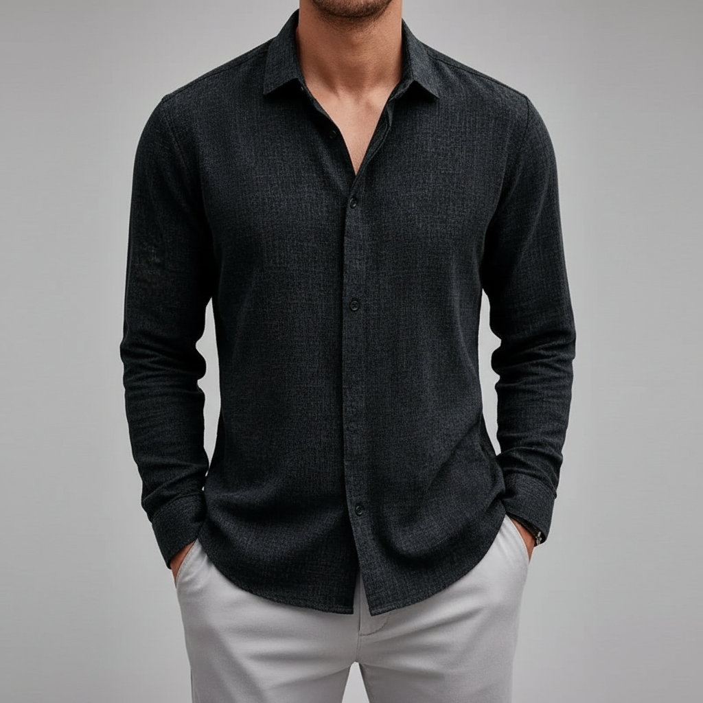 Shoreline Men's Collared Full Sleeve Shirt