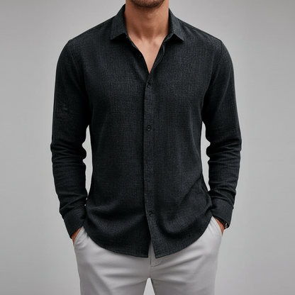 Shoreline Men's Collared Full Sleeve Shirt
