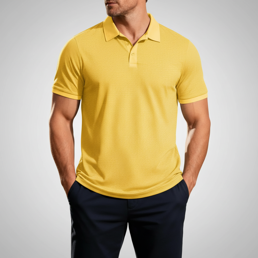Men's Waffle Collar Shirt