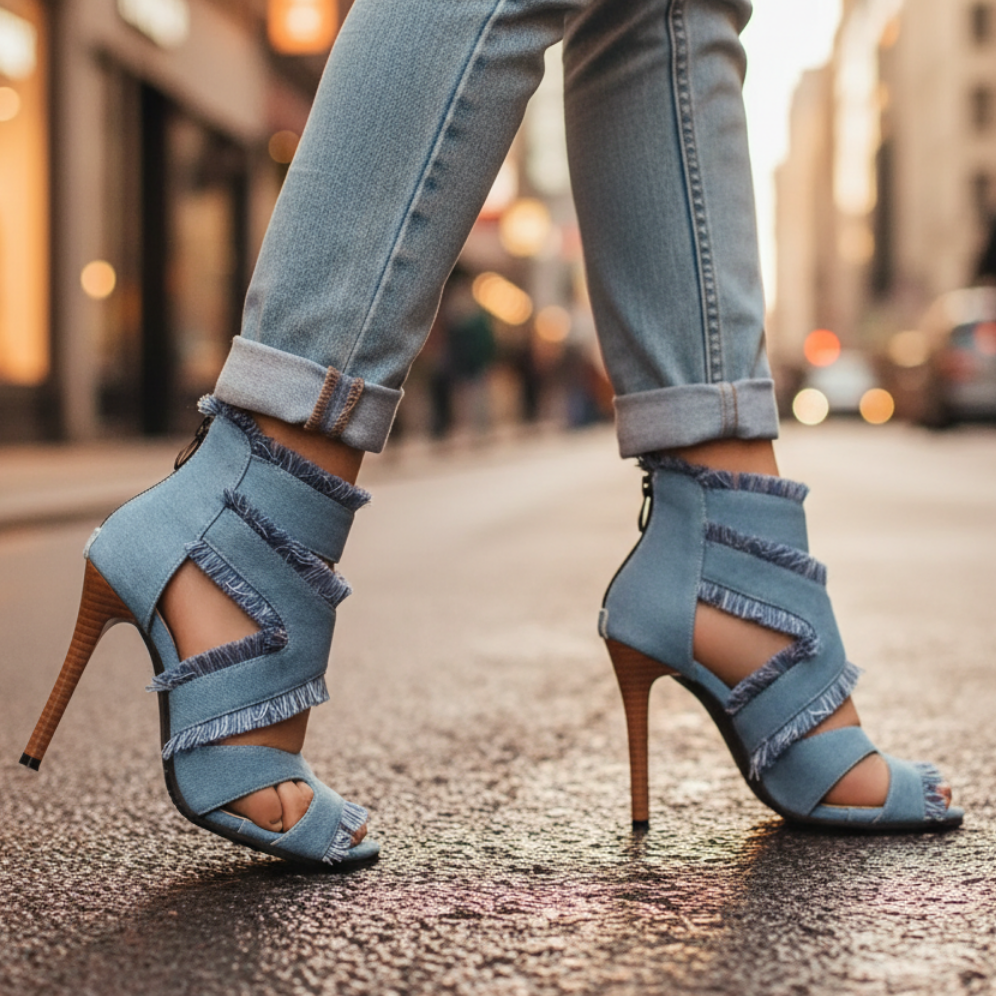 Women's Gladiator Thin Heel Sandals