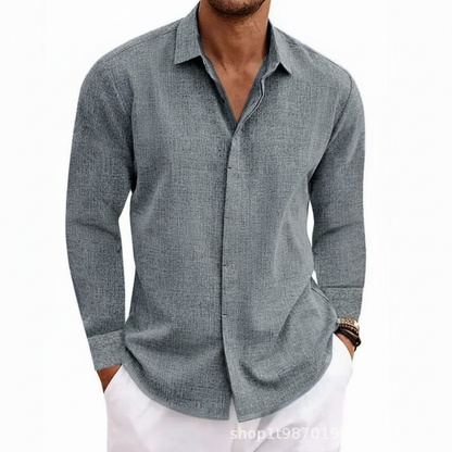 Hudson Men's Collared Full Sleeve Shirt
