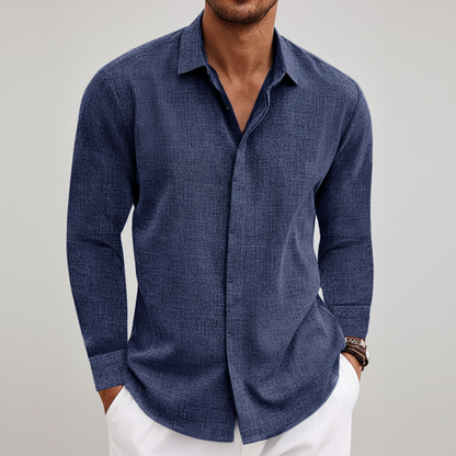 Shoreline Men's Collared Full Sleeve Shirt