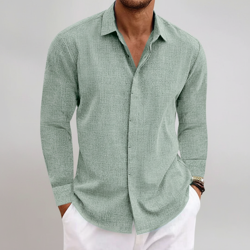 Shoreline Men's Collared Full Sleeve Shirt