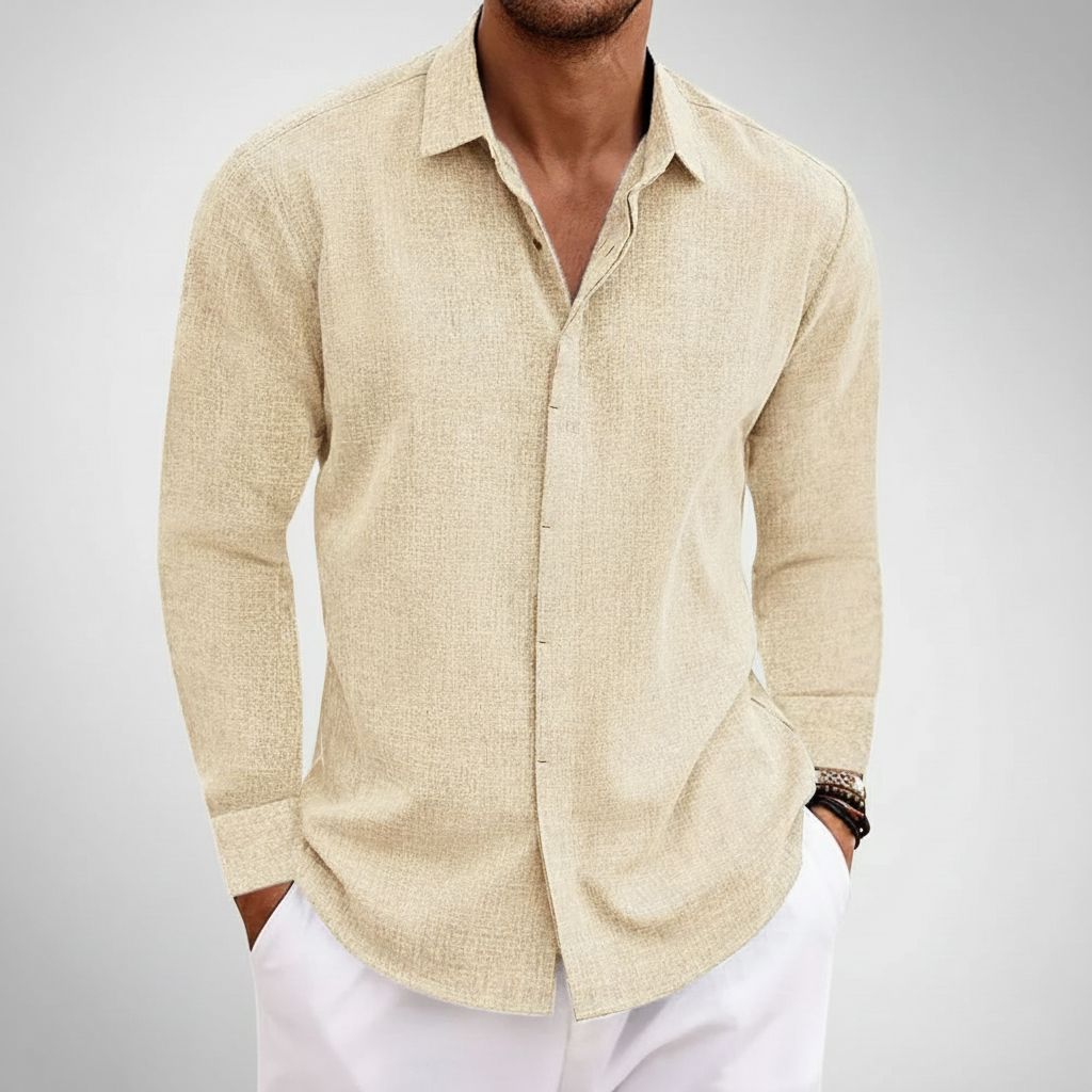 Shoreline Men's Collared Full Sleeve Shirt