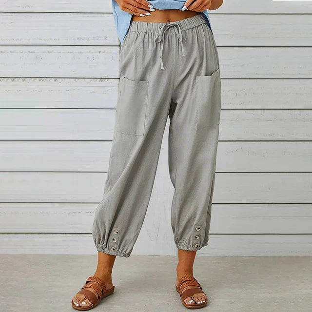 Comfortable High Waisted Casual Pants