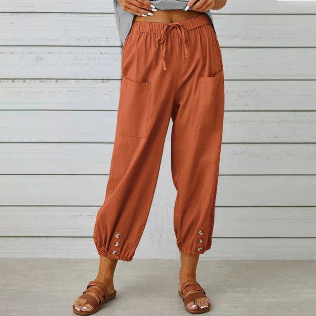 Comfortable High Waisted Casual Pants
